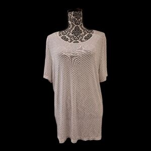 Citiknit polka dots blouse Top Size X Large white